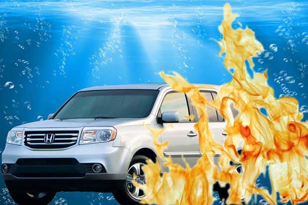 car fire or submersion