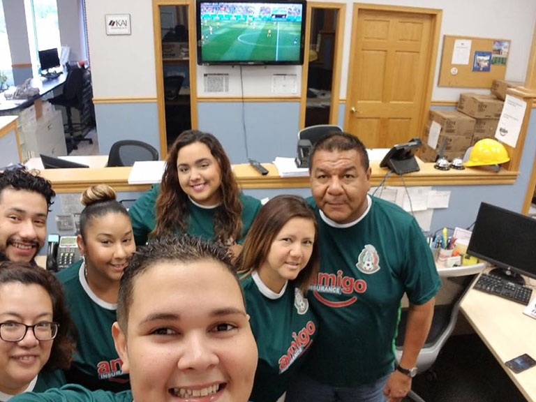 amigo-team-green-shirts
